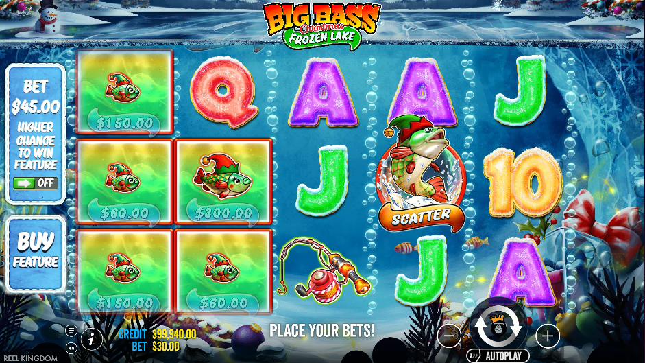 Big Bass Christmas - Frozen Lake screenshot 1