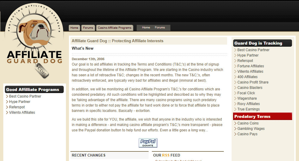 Affiliate Guard Dog 2006