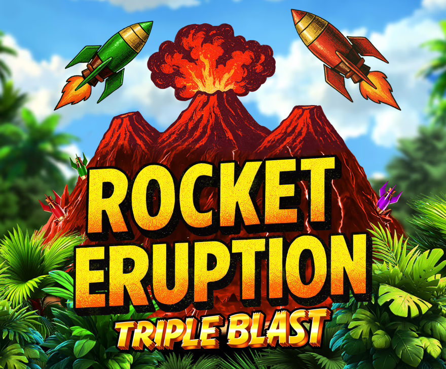 Rocket Eruption Triple Blast slot by Atlantic Digital - 96.57% RTP