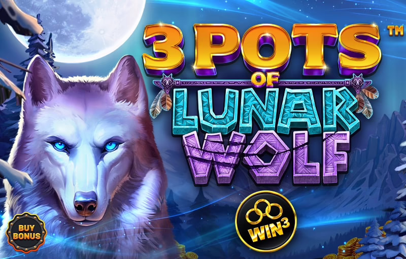3 Pots of Lunar Wolf slot by Betsoft