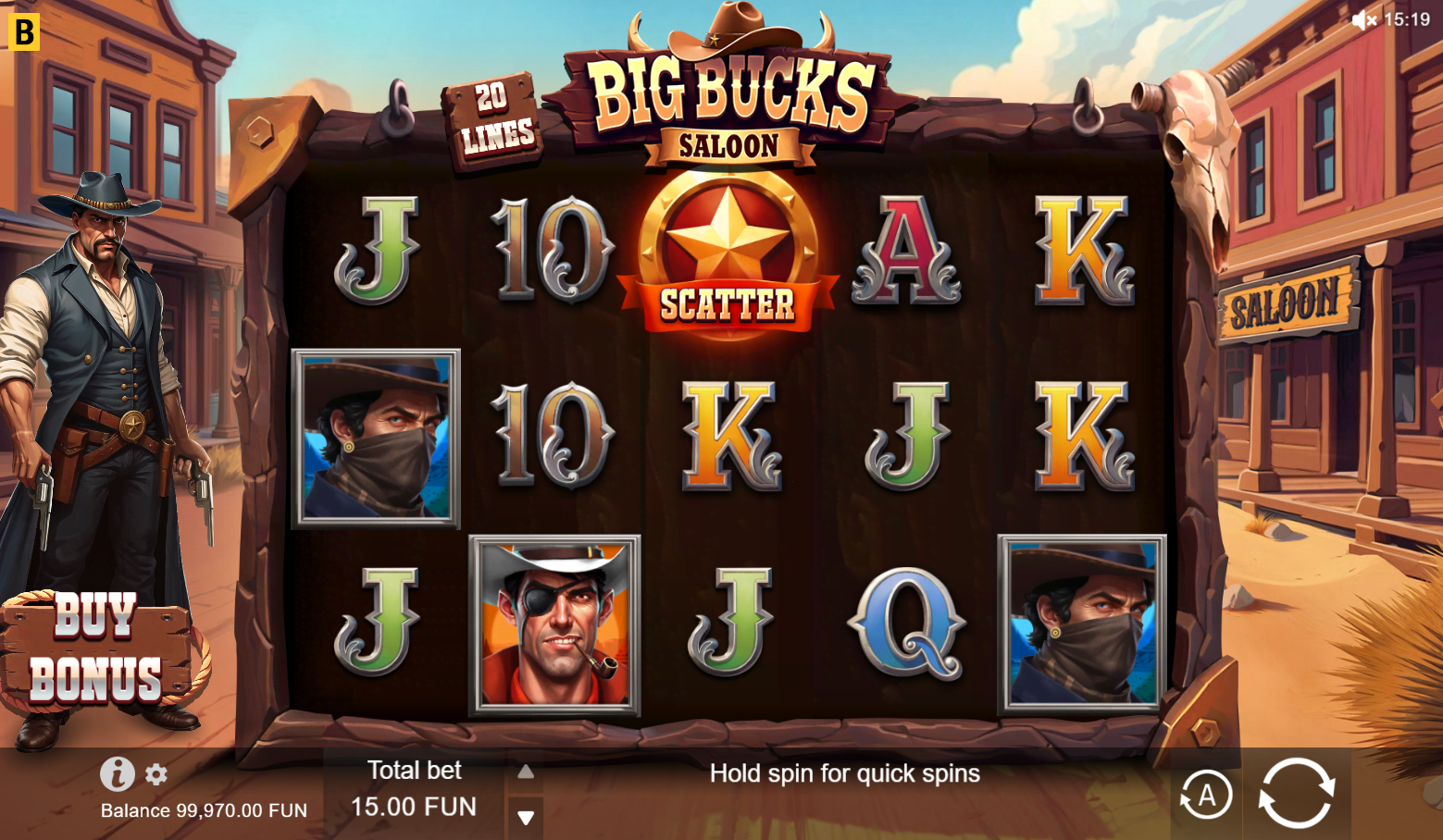 Big Bucks Saloon screenshot 1