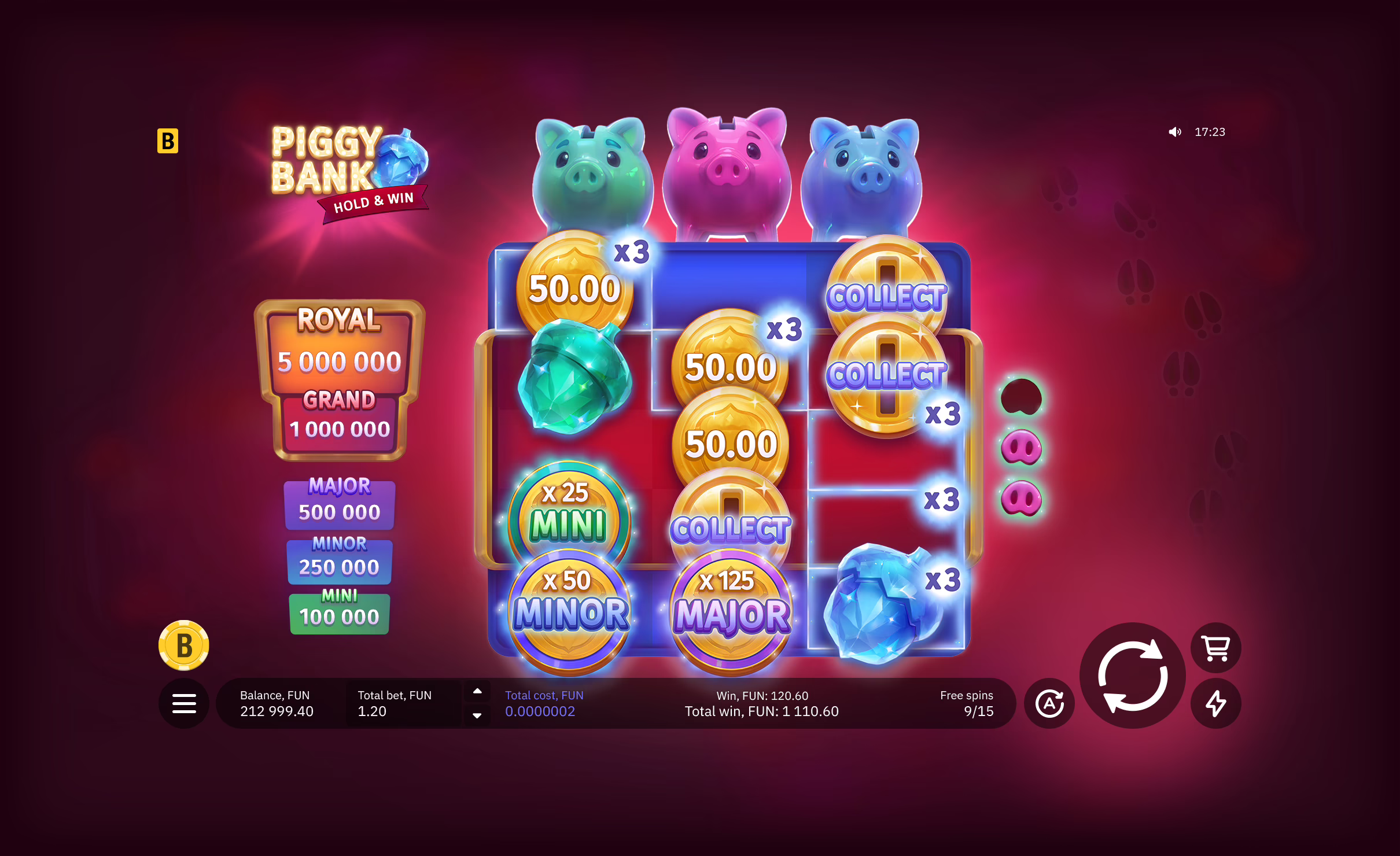 Piggy Bank Hold & Win screenshot 1