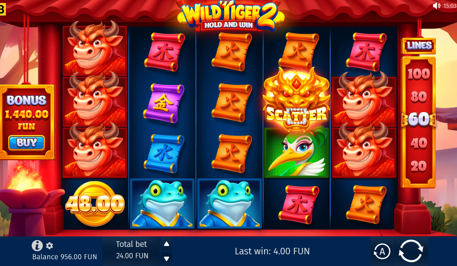Wild Tiger 2 Hold & Win screenshot 1