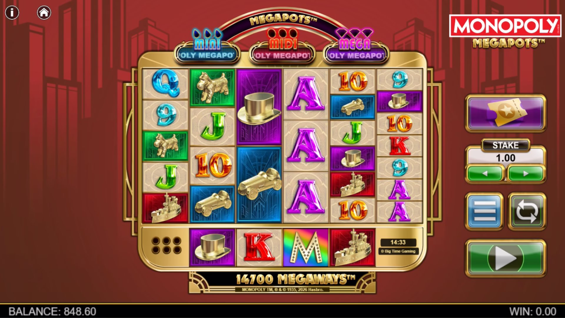 Monopoly Megapots screenshot 1