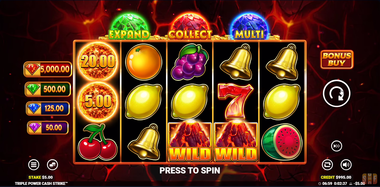 Triple Power Cash Strike screenshot 1