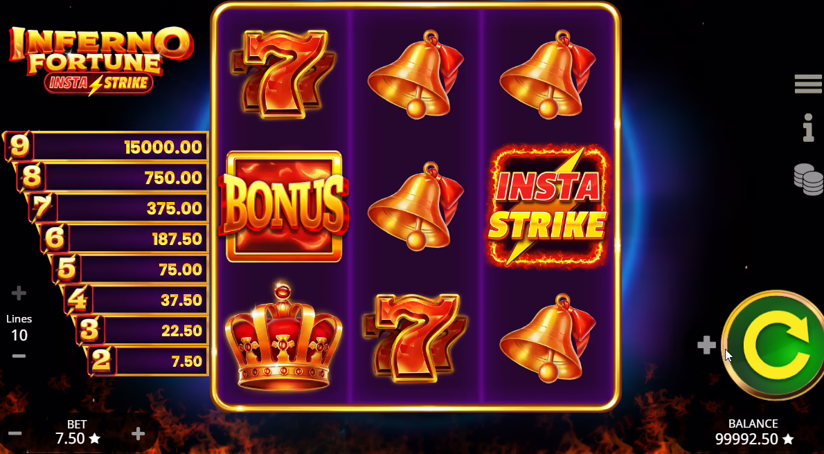 Inferno Fortune InstaStrike screenshot 1