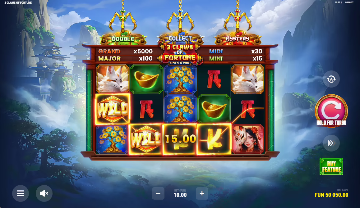 3 Claws of Fortune: Hold & Win screenshot 1