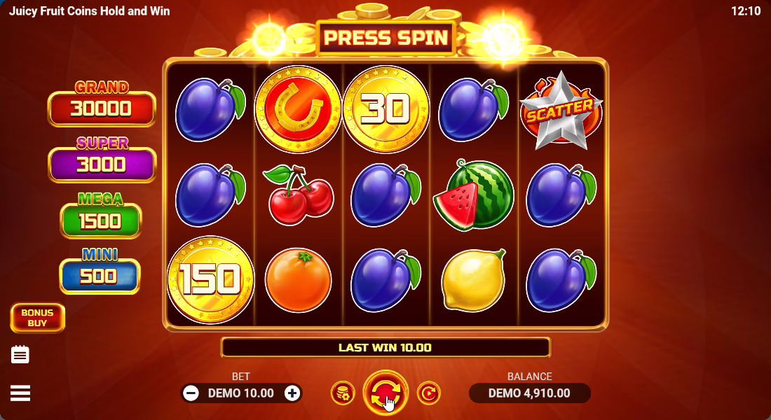 Juicy Fruit Coins screenshot 1