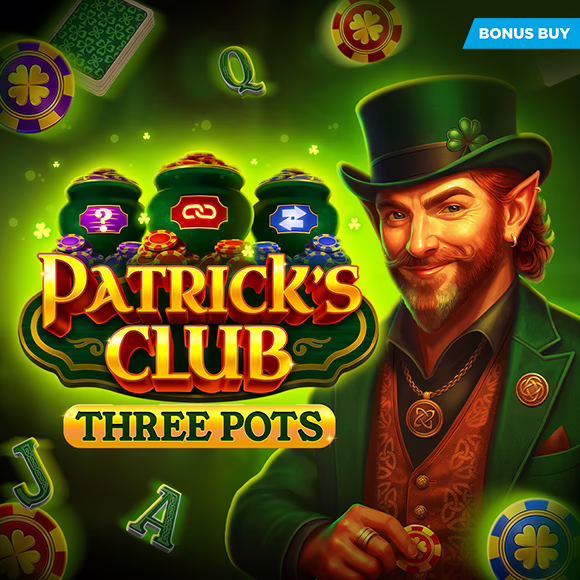 Patrick's Club: Three Pots slot by Evoplay - 95.84% RTP