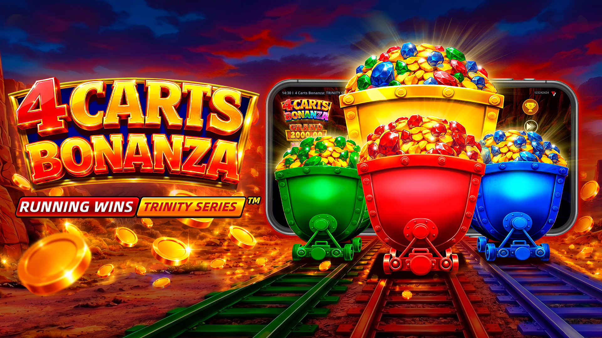 4 Carts Bonanza slot by Fugaso