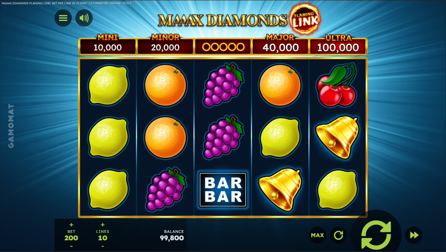 Maaax Diamonds Flaming Link screenshot 1
