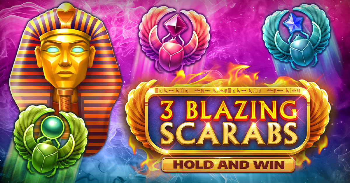 3 Blazing Scarabs Hold and Win slot by Kalamba Games