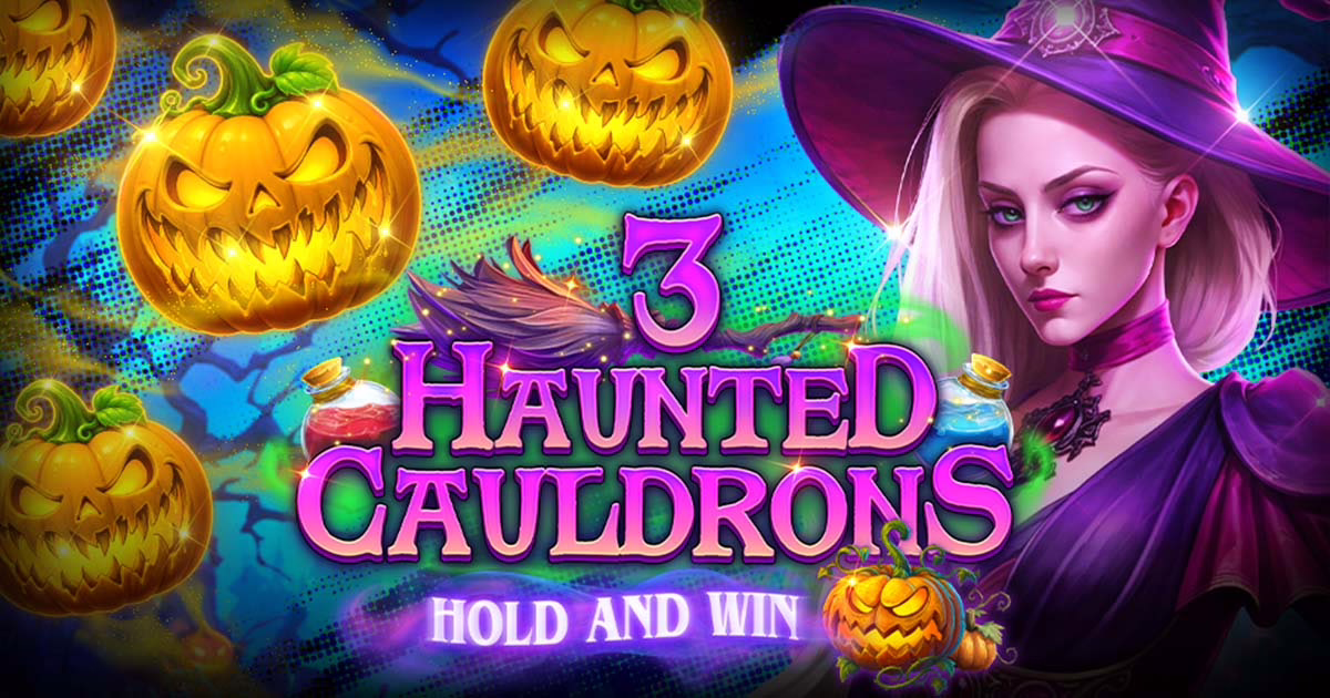 3 Haunted Cauldrons Hold and Win slot by Kalamba Games