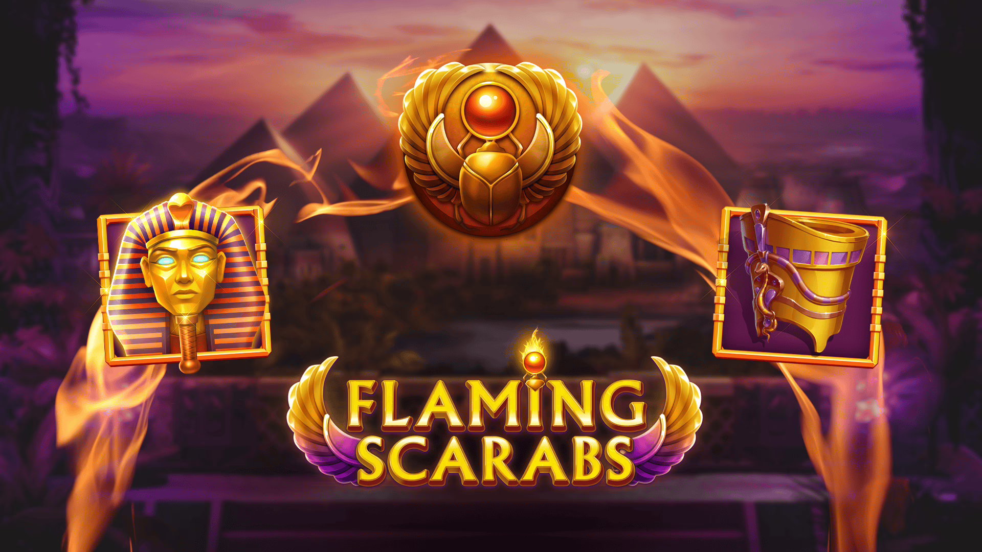 Flaming Scarabs slot by Kalamba Games