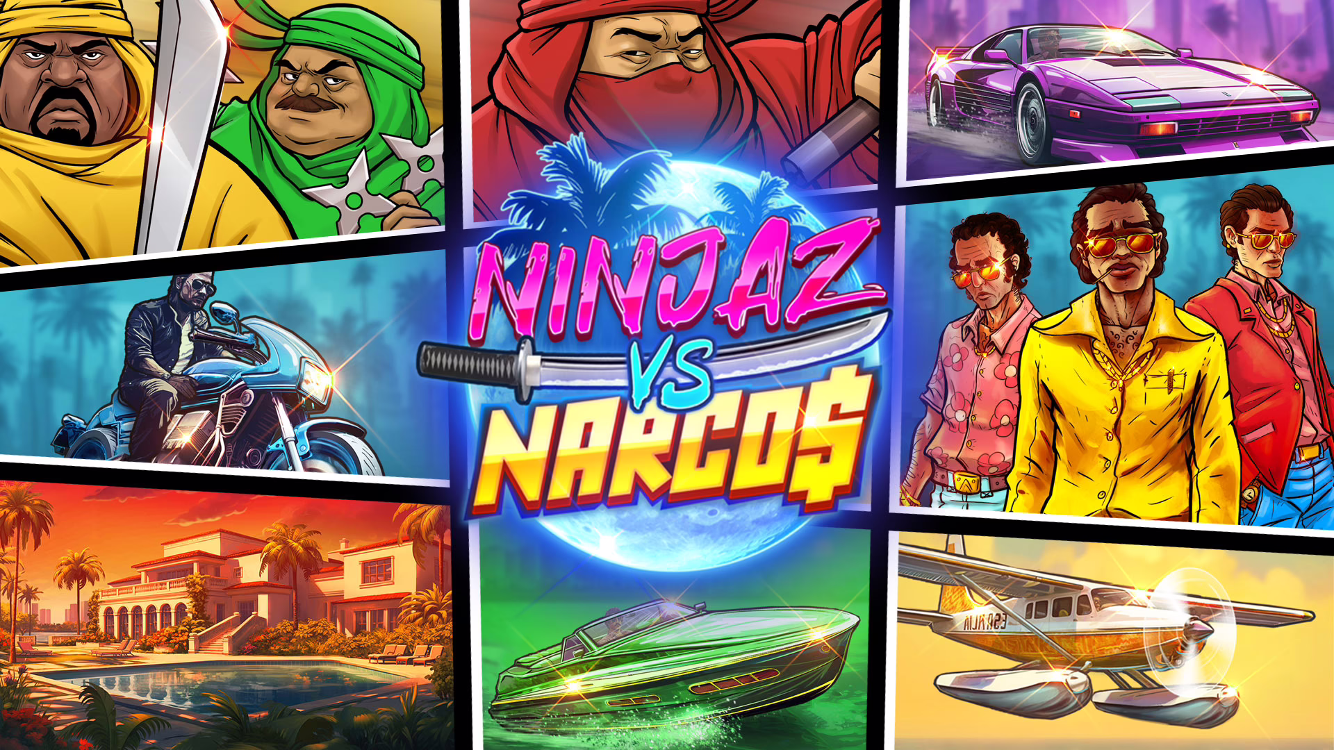 Ninjaz vs Narcos slot by Kalamba Games