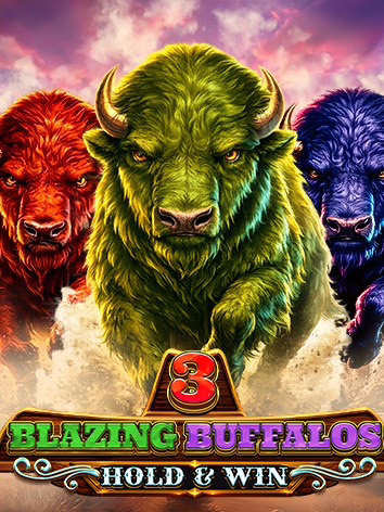 3 Blazing Buffalos: Hold & Win slot by OctoPlay