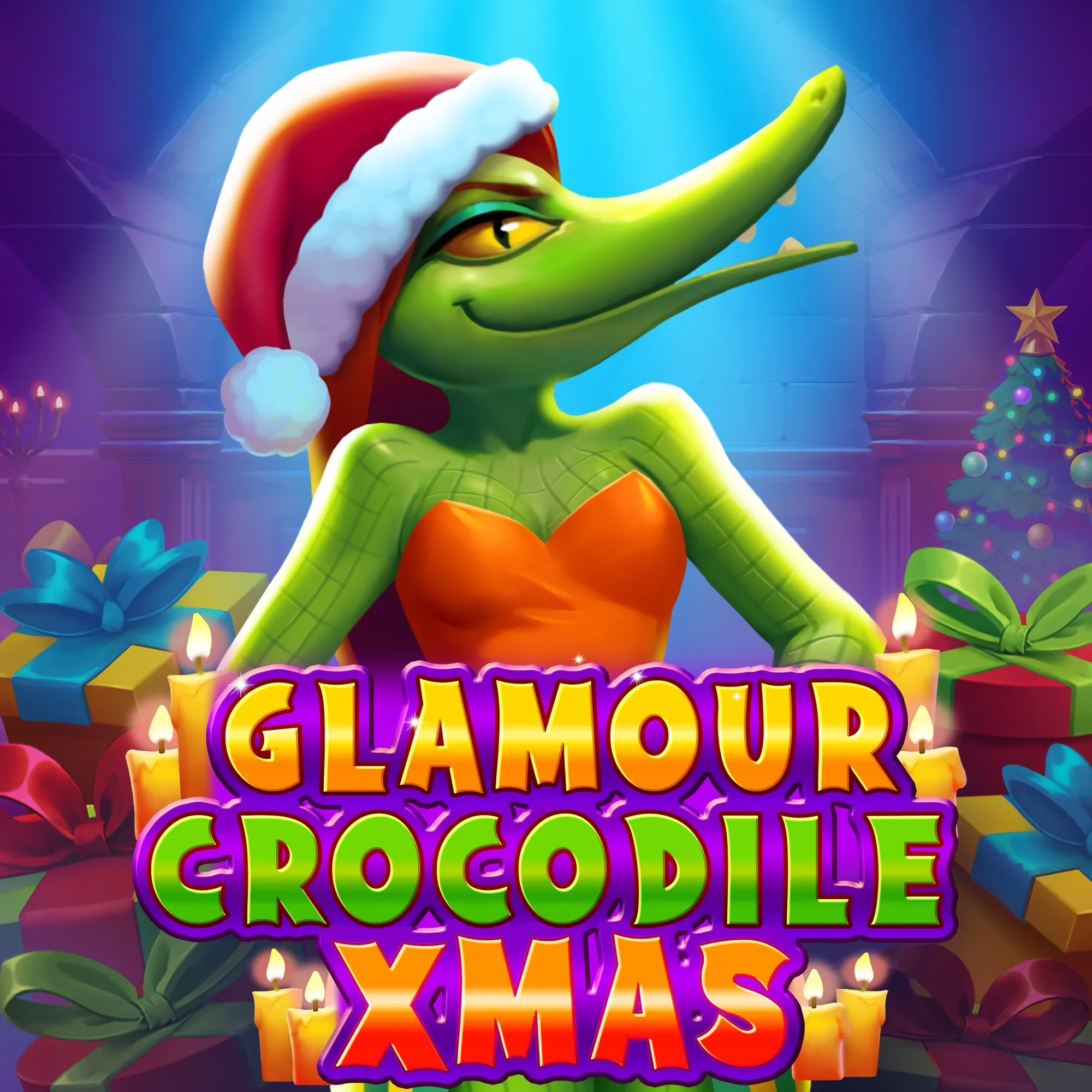 Glamour Crocodile Xmas slot by Onlyplay - 95.5% RTP