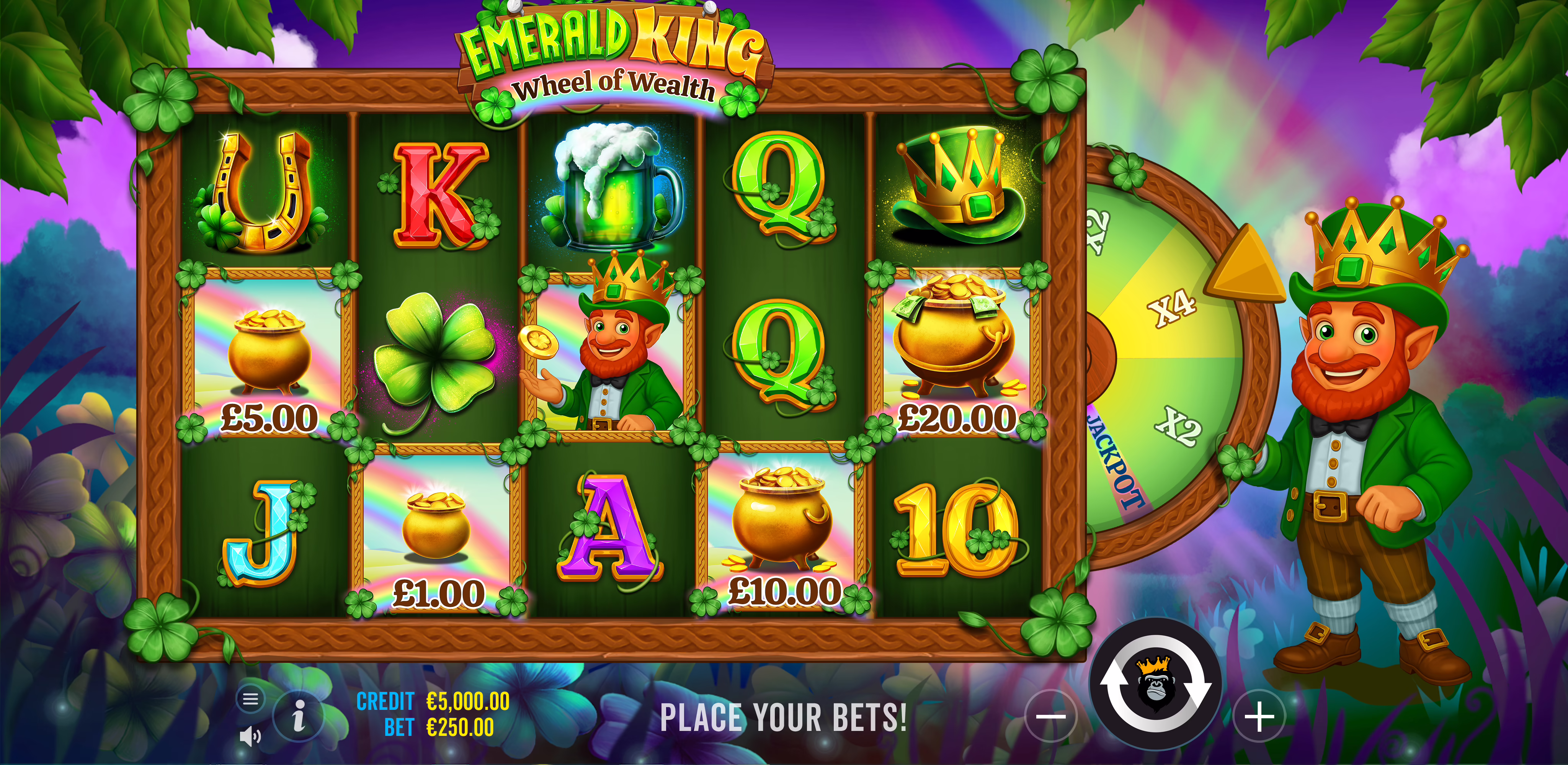 Emerald King - Wheel of Wealth screenshot 1