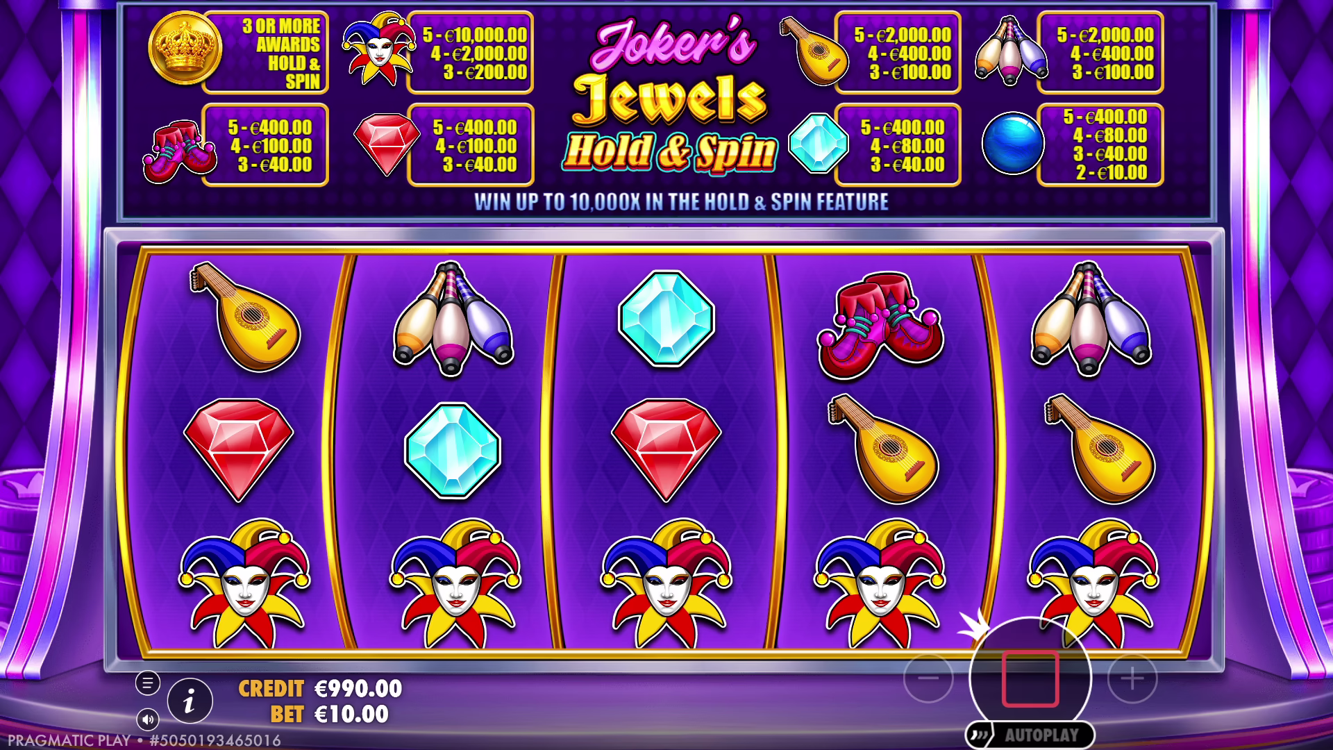 Joker's Jewels Hold & Spin screenshot 1