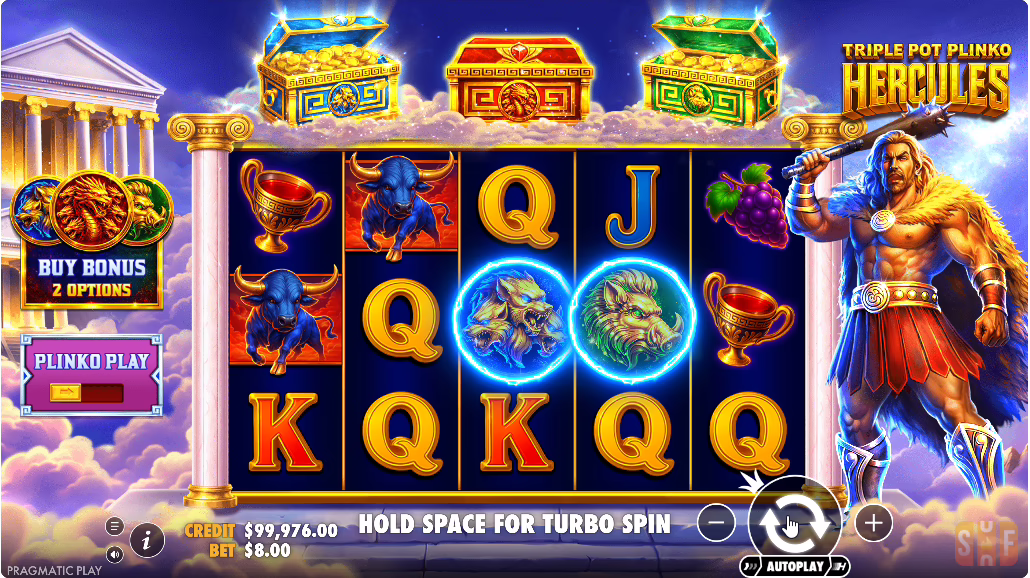 Triple Pot Plinko - Hercules screenshot 1