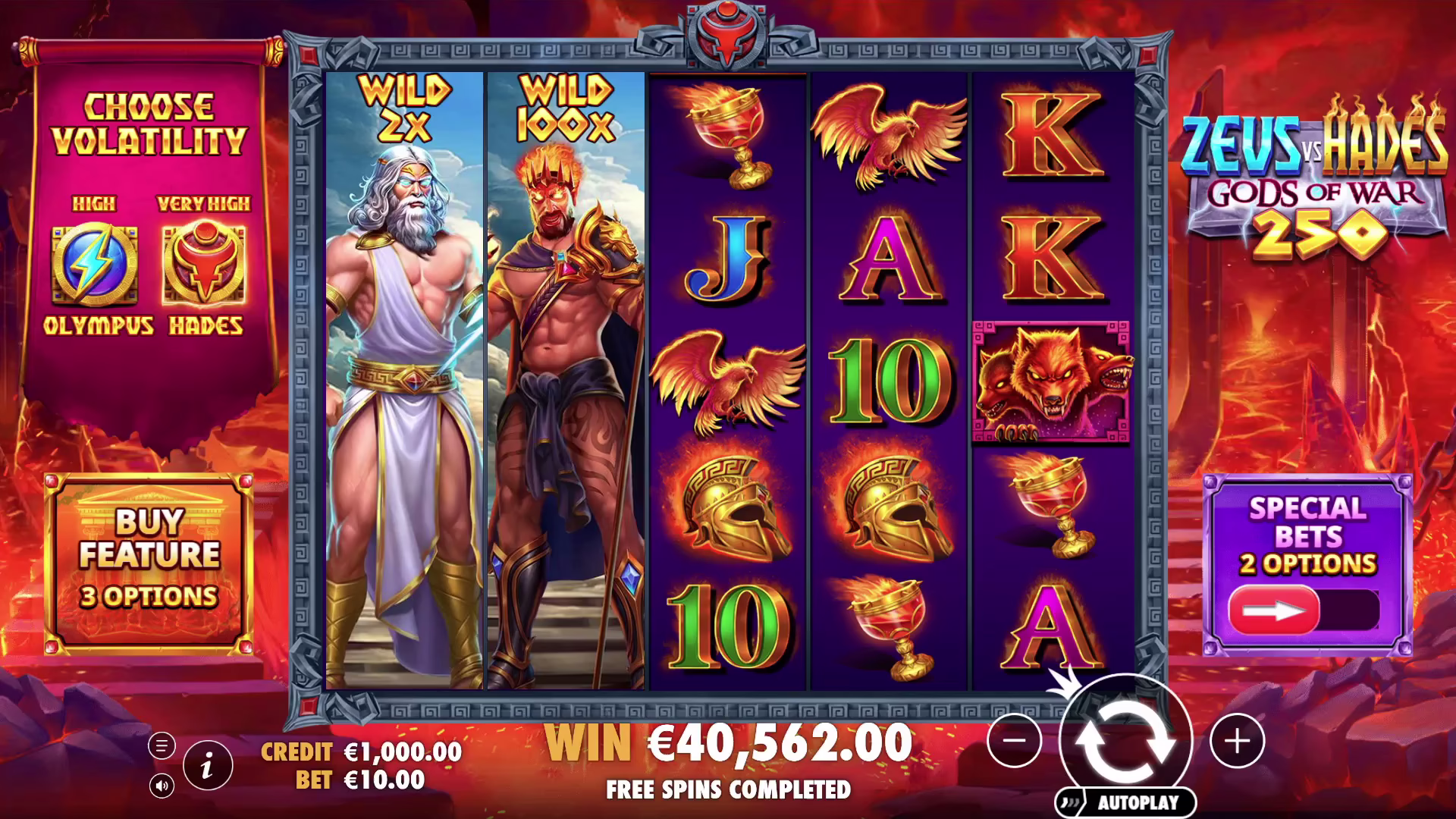 Zeus vs Hades - Gods of War 250 screenshot 1