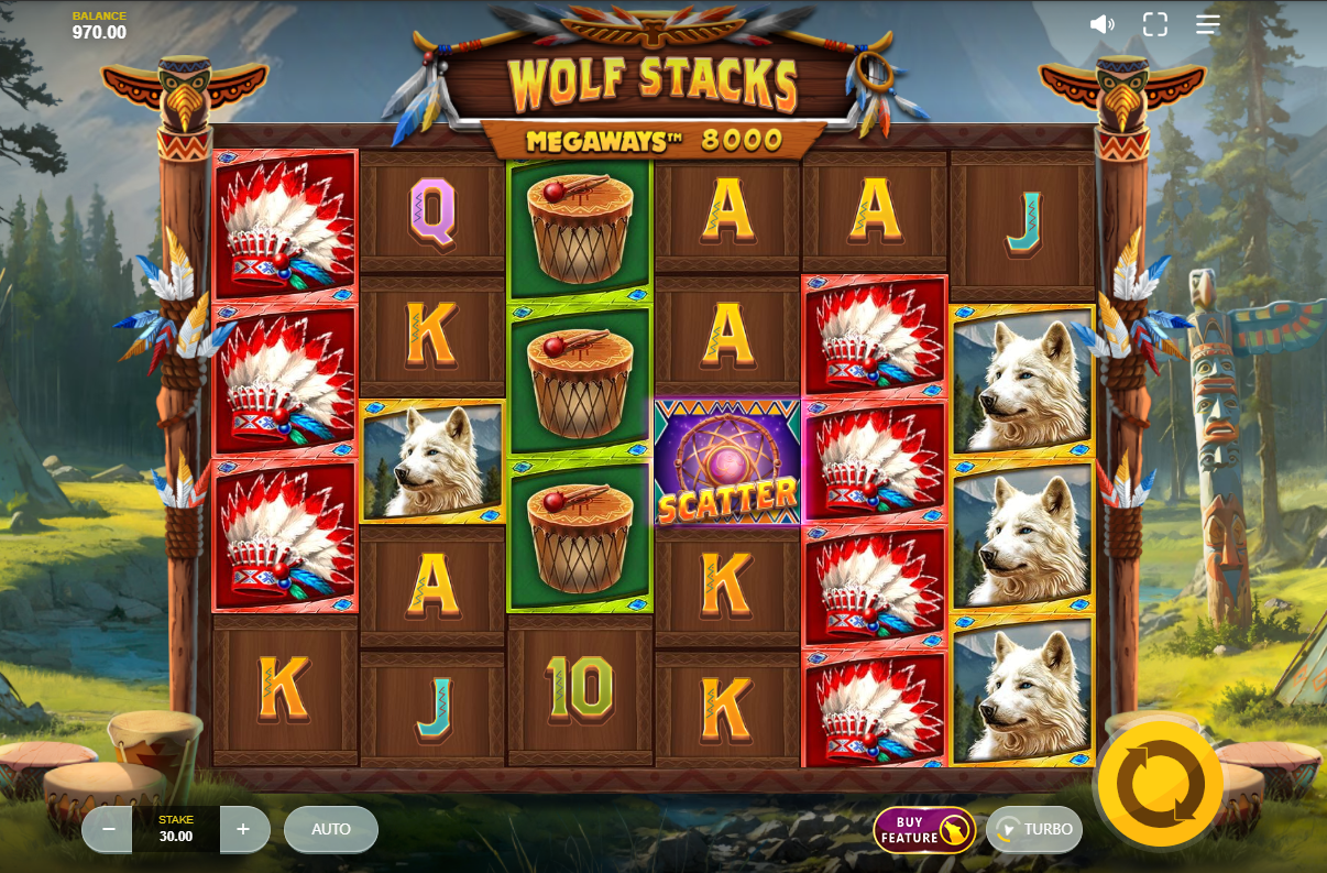 Wolf Stacks Megaways screenshot 1