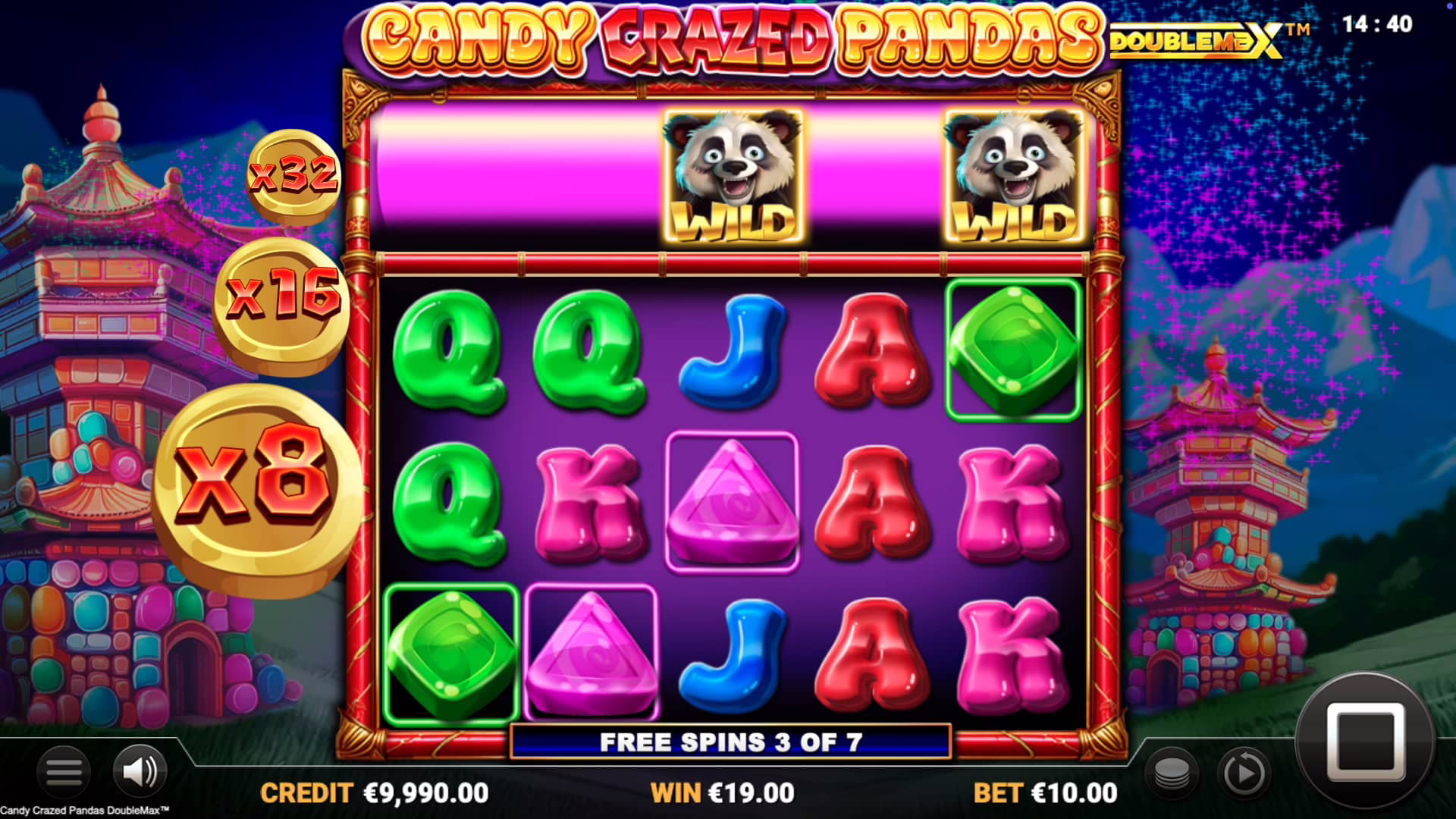 Candy Crazed Pandas DoubleMax screenshot 1