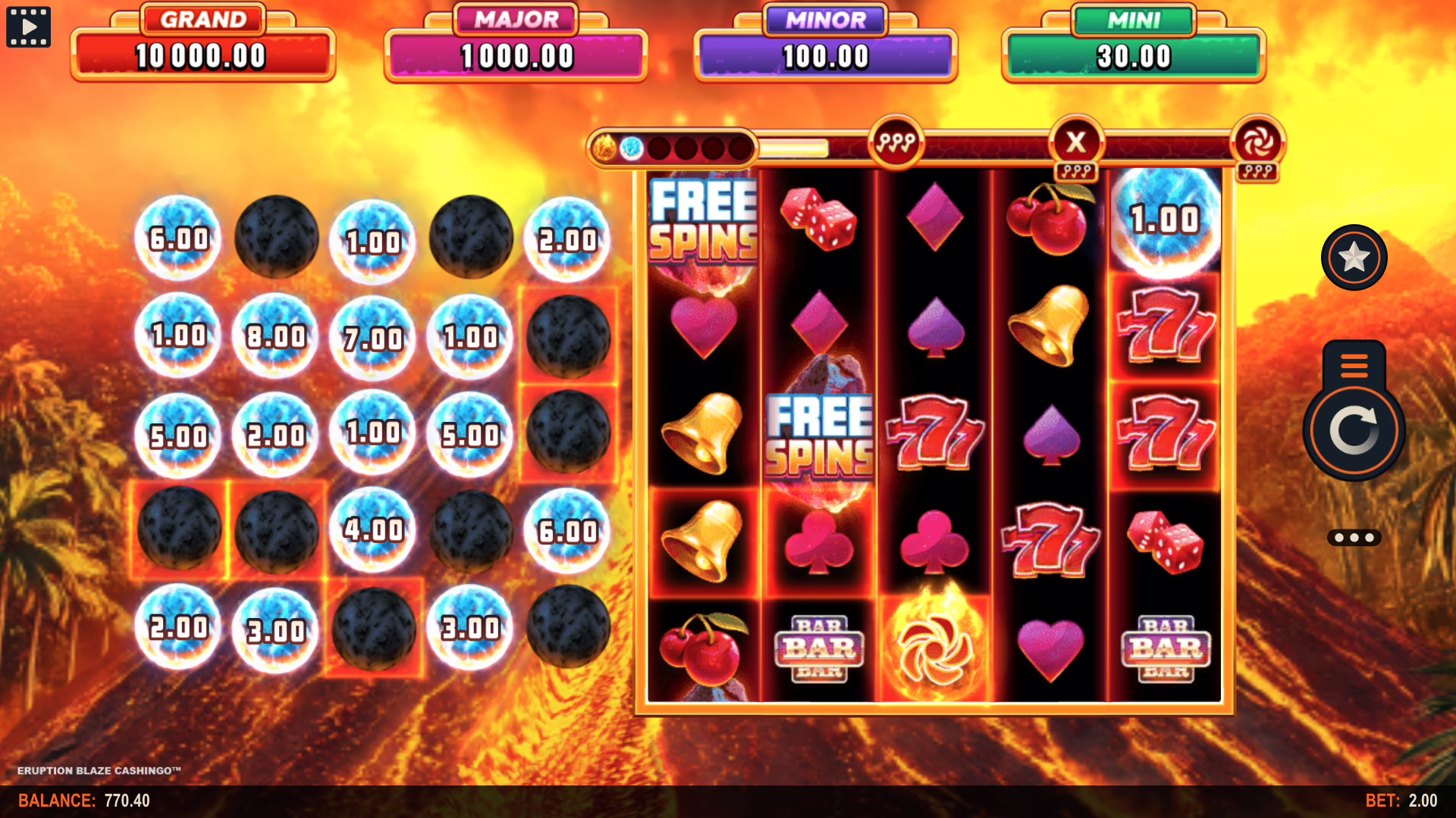 Eruption Blaze Cashingo screenshot 1