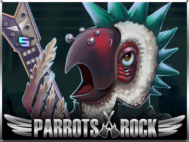 Parrots Rock slot by Spinomenal