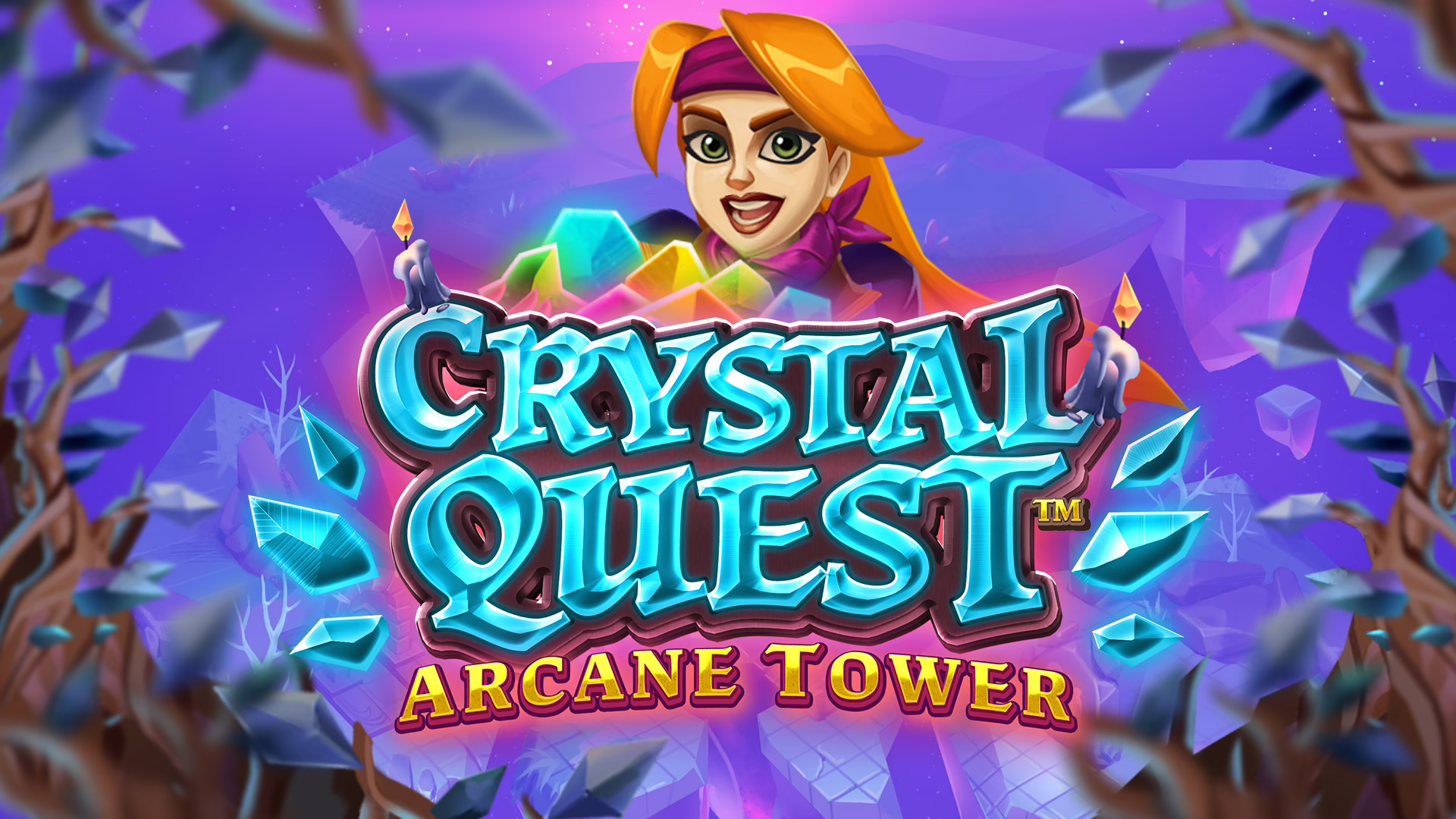 Crystal Quest Arcane Tower slot by Thunderkick