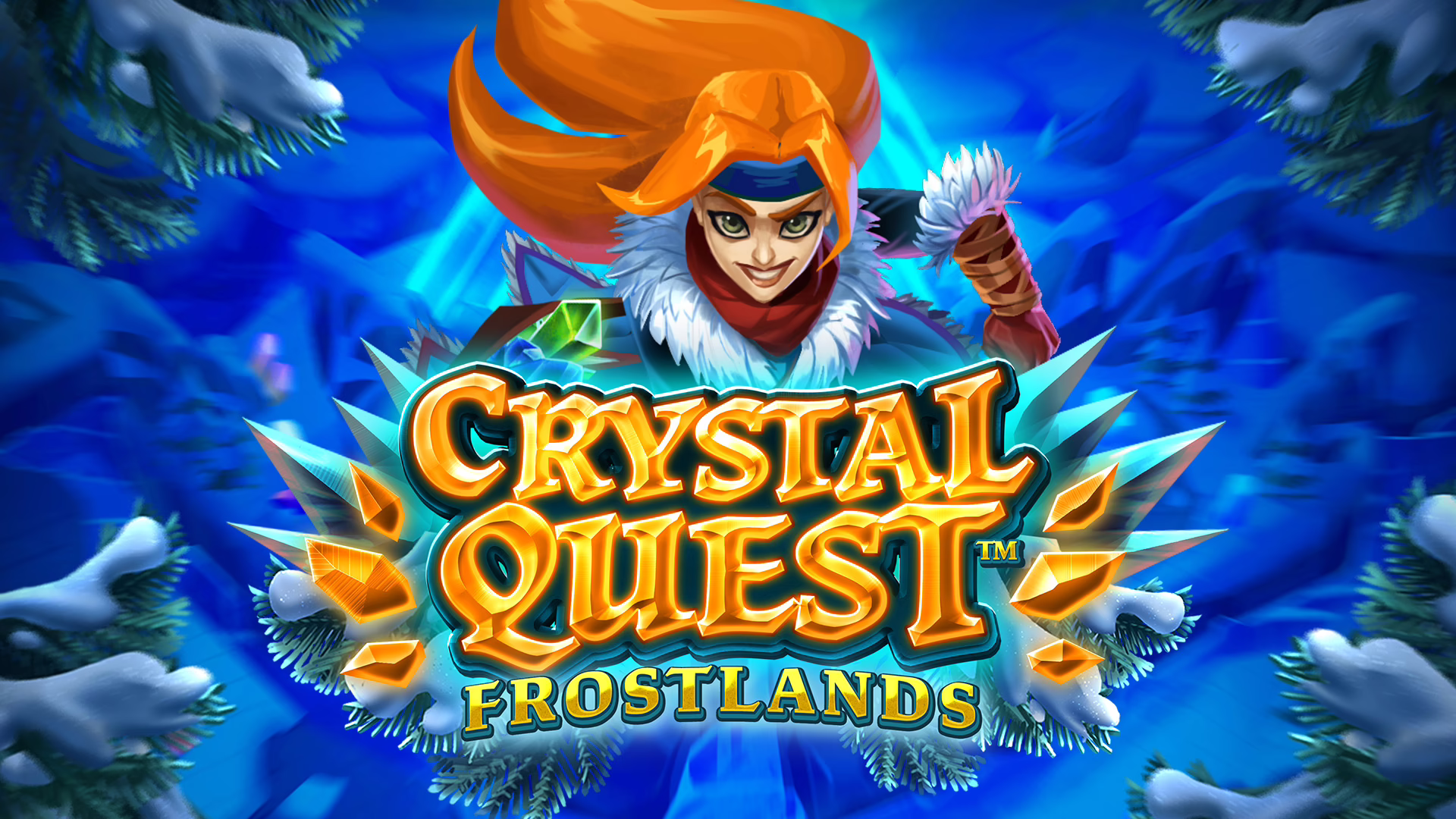 Crystal Quest Frostlands slot by Thunderkick