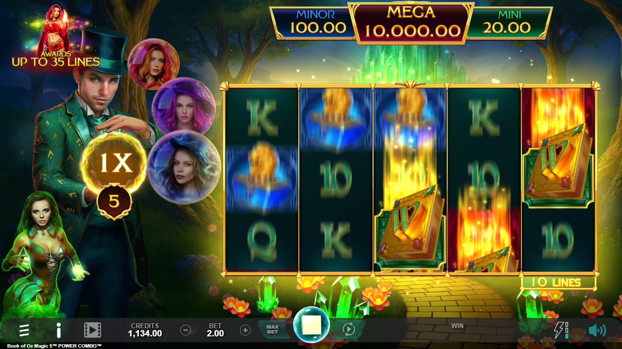 Book of Oz Magic 5 Power Combo screenshot 1