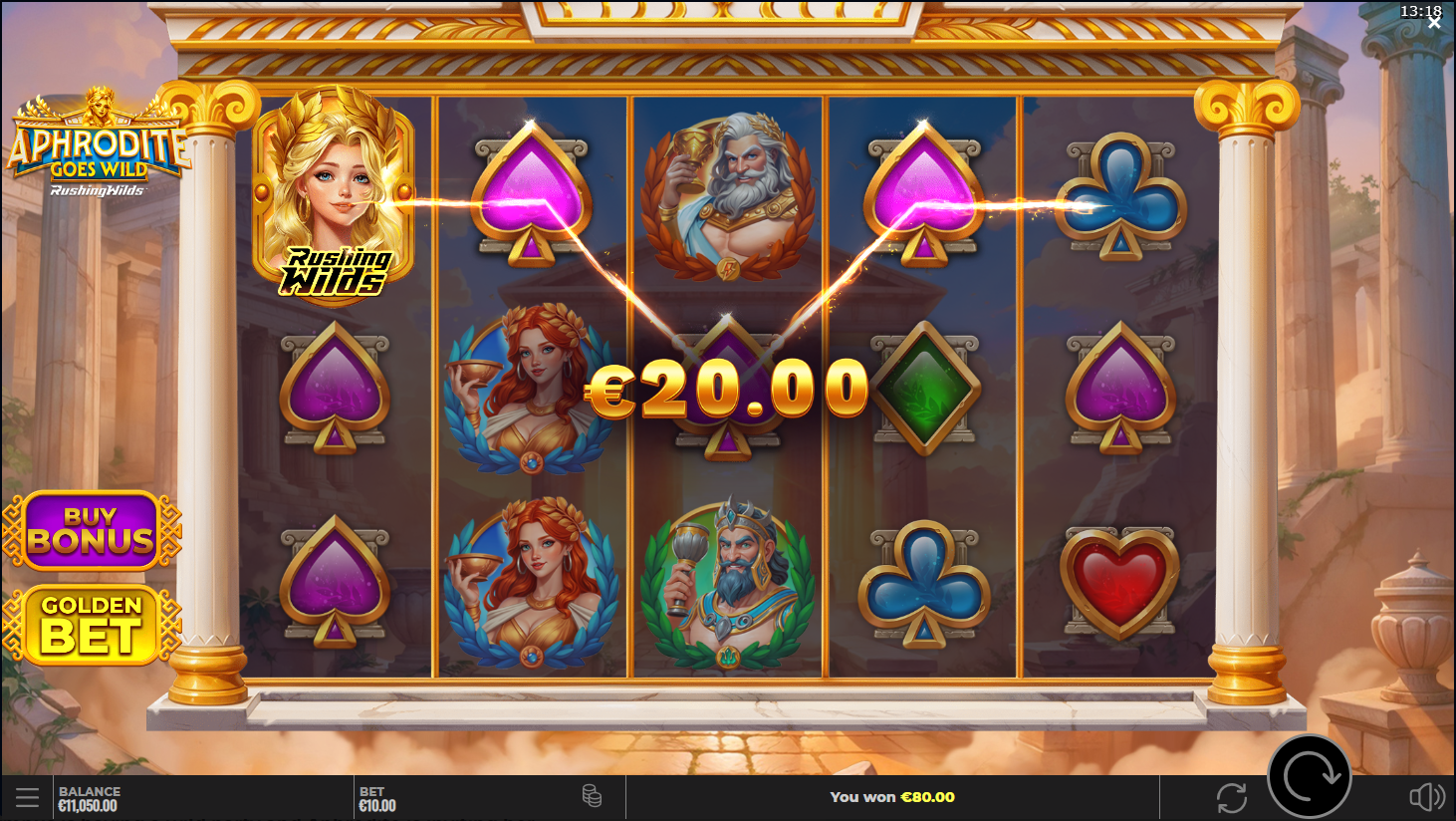 Aphrodite Goes Wild RushingWilds™ screenshot 1