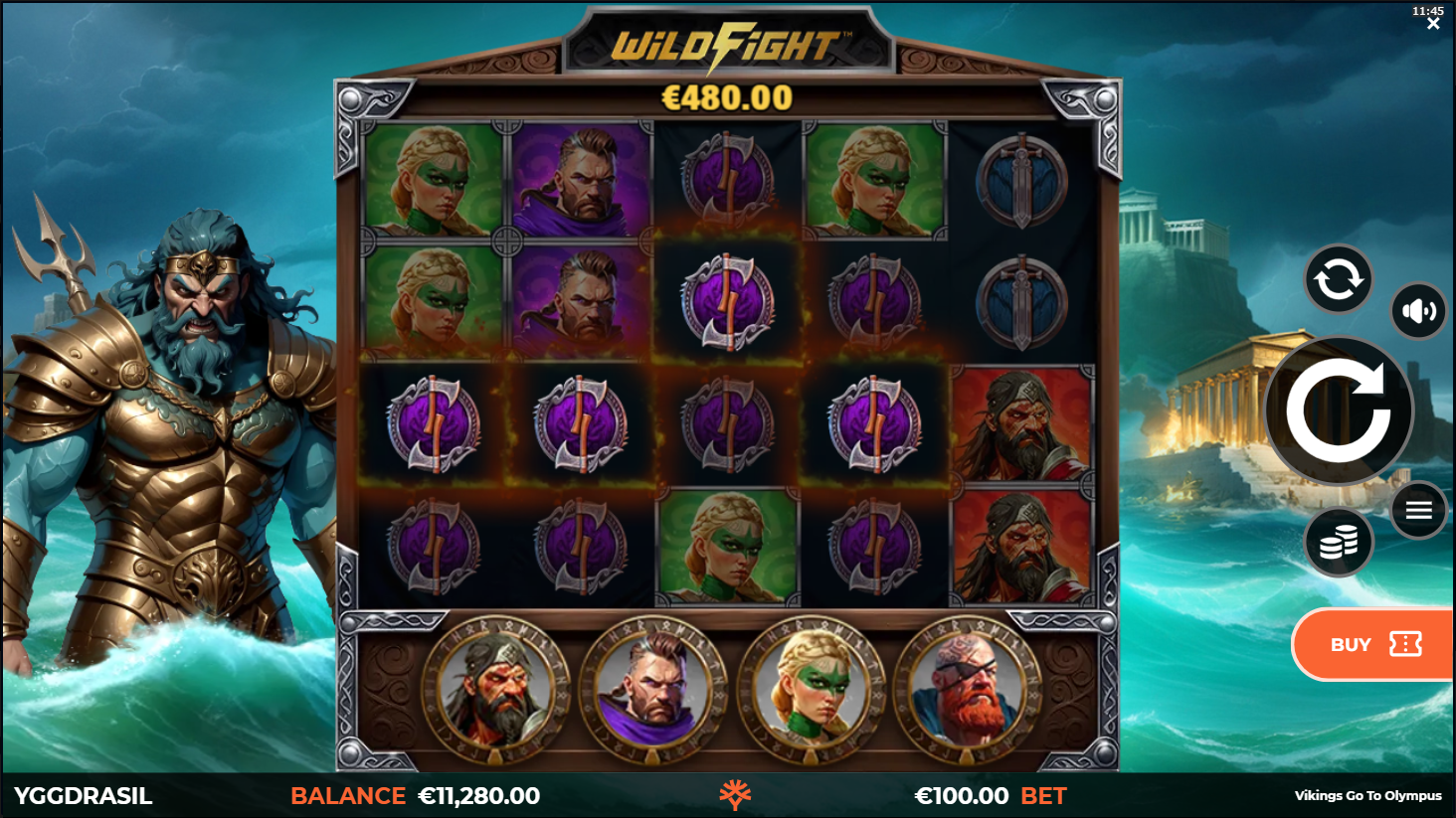 Vikings Go To Olympus WildFight™ RushingWilds™ screenshot 1