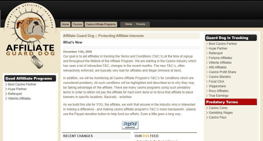 Affiliate Guard Dog 2006